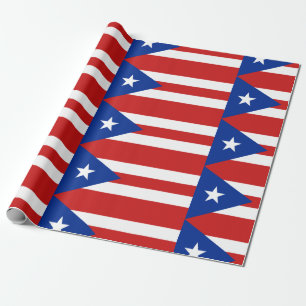 Patriotisches Puerto Rico-Flaggenmuster Geschenkpapier
