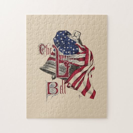 Patriotisches Puzzle Liberty Bells (Vertikal)