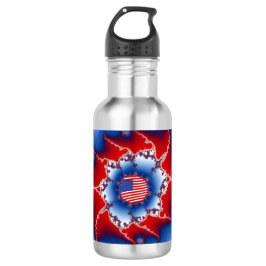 Patriotisches Red White & Blue American Flag Frakt Edelstahlflasche