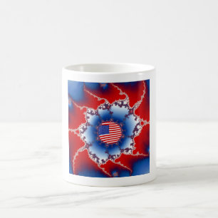 Patriotisches Red White & Blue American Flag Frakt Kaffeetasse