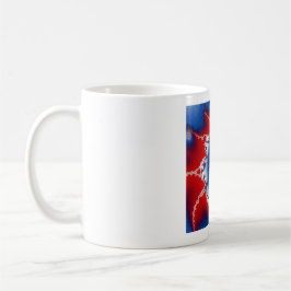 Patriotisches Red White & Blue American Flag Frakt Kaffeetasse