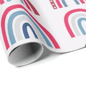 Patriotisches Regenbogenmuster Geschenkpapier (Rolleneckpunkt)