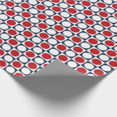 Patriotisches Retro Punkt-Muster Geschenkpapier (Ecke)