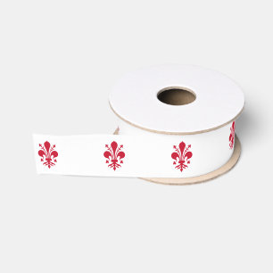 Patriotisches Ribbon mit der Flagge von Florenz Ripsband