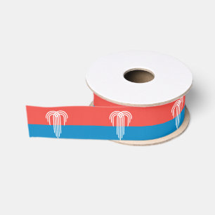 Patriotisches Ribbon mit Flagge von Kansas City Ripsband