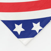 Patriotisches Ringmuster Fleecedecke (Ecke)