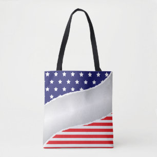 Patriotisches Riss und Träne Tasche