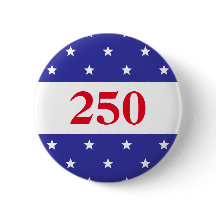 Patriotisches Rot Weiß & Blau 250 Button