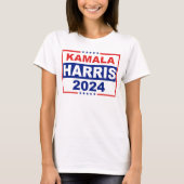 Patriotisches Rot, Weiß und Blau Kamala Harris 202 T-Shirt (Vorderseite)
