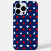 Patriotisches Rot-Weiß- und Blausterndesign Case-Mate iPhone Hülle (Rückseite)