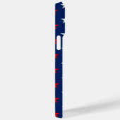Patriotisches Rot-Weiß- und Blausterndesign Case-Mate iPhone Hülle (Rückseite / Rechts)
