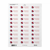 Patriotisches rotes Rosenbouquet (Vorne)