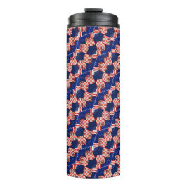 PATRIOTISCHES ROTES WEISSES BLAUES AMERIKANISCHES THERMOSBECHER