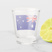 Patriotisches Schießglas mit australischer Flagge Schnapsglas (Rückseite)