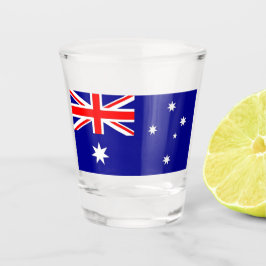 Patriotisches Schießglas mit australischer Flagge Schnapsglas
