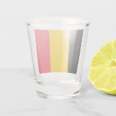 Patriotisches Schießglas mit belgischer Flagge Schnapsglas (Rückseite)