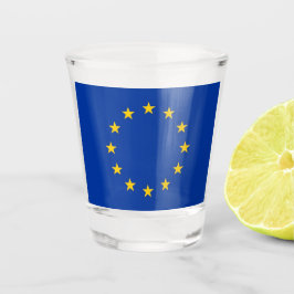 Patriotisches Schießglas mit der Flagge der Europä Schnapsglas