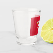 Patriotisches Schießglas mit der Flagge der Insel  Schnapsglas (Links)