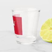 Patriotisches Schießglas mit der Flagge der Insel  Schnapsglas (Rechts)