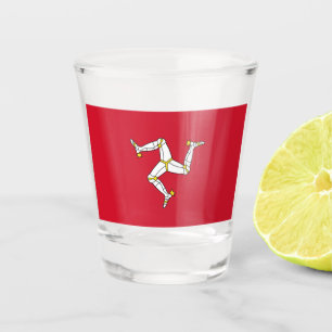 Patriotisches Schießglas mit der Flagge der Insel Schnapsglas