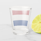 Patriotisches Schießglas mit der Flagge der Nieder Schnapsglas (Rückseite)