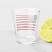 Patriotisches Schießglas mit der Flagge der USA Schnapsglas (Rückseite)