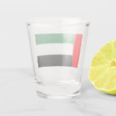 Patriotisches Schießglas mit der Flagge der VAE Schnapsglas (Rückseite)