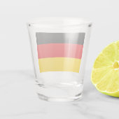 Patriotisches Schießglas mit der Flagge Deutschlan Schnapsglas (Rückseite)