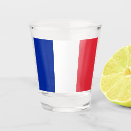 Patriotisches Schießglas mit der Flagge Frankreich Schnapsglas
