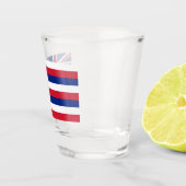 Patriotisches Schießglas mit der Flagge Hawaiis, U Schnapsglas (Rechts)