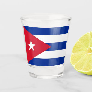 Patriotisches Schießglas mit der Flagge Kubas Schnapsglas