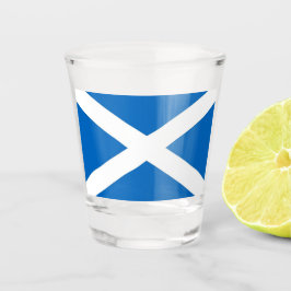 Patriotisches Schießglas mit der Flagge Schottland Schnapsglas