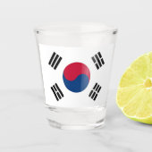 Patriotisches Schießglas mit der Flagge Südkoreas Schnapsglas (Vorderseite)
