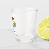 Patriotisches Schießglas mit der Flagge von Illino Schnapsglas (Rechts)