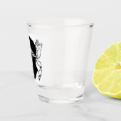 Patriotisches Schießglas mit der Flagge von Korsik Schnapsglas (Rechts)