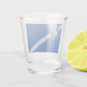 Patriotisches Schießglas mit der Flagge von Las Ve Schnapsglas (Rückseite)