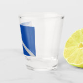 Patriotisches Schießglas mit der Flagge von Las Ve Schnapsglas (Rechts)