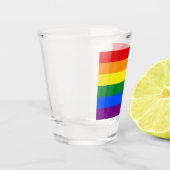 Patriotisches Schießglas mit der Flagge von LGBT Schnapsglas (Links)