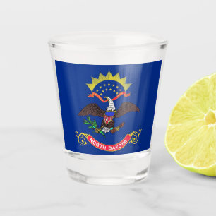 Patriotisches Schießglas mit der Flagge von North Schnapsglas