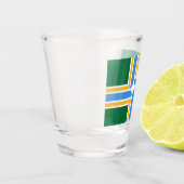 Patriotisches Schießglas mit der Flagge von Portla Schnapsglas (Links)