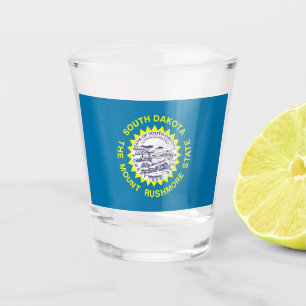 Patriotisches Schießglas mit der Flagge von South Schnapsglas