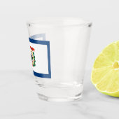 Patriotisches Schießglas mit der Flagge von West V Schnapsglas (Rechts)