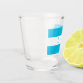 Patriotisches Schießglas mit Fahne von Honduras Schnapsglas (Links)