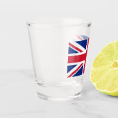 Patriotisches Schießglas mit Flagge des Vereinigte Schnapsglas (Links)