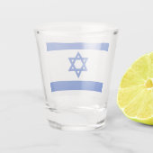 Patriotisches Schießglas mit Flagge Israels Schnapsglas (Rückseite)