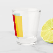 Patriotisches Schießglas mit Flagge Kameruns Schnapsglas (Rechts)