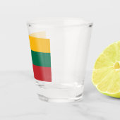 Patriotisches Schießglas mit litauischer Flagge Schnapsglas (Rechts)
