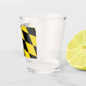 Patriotisches Schießglas mit Münchner Flagge Schnapsglas (Rechts)