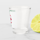 Patriotisches Schießglas unter algerischer Flagge Schnapsglas (Rechts)