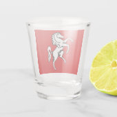Patriotisches Schnapsglas mit der Flagge von Kent (Rückseite)